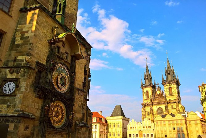 2:5-Hour Walking Tour of Old Town Prague with Boat Ride - Republic Square, the Powder Tower area, and Prague’s built-in photo lines