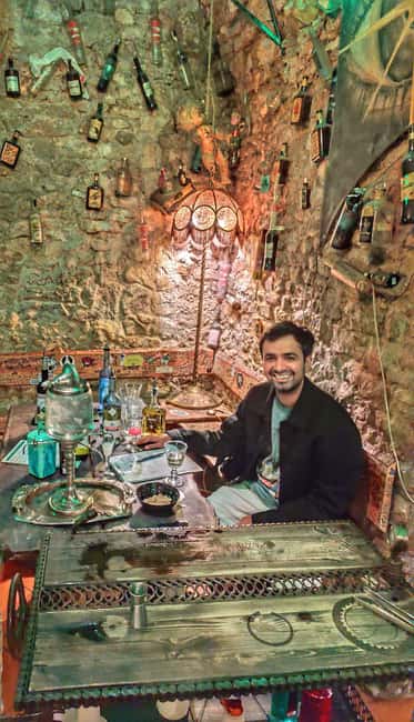 Absinthe Tasting Prague: Historic Cellar Experience - Entering The Green Devils Absinthe Bar in Prague’s Ungelt courtyard