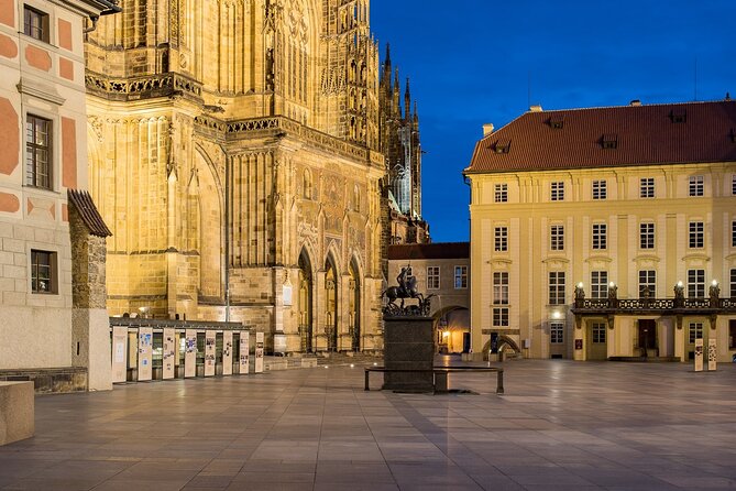 Best views of Prague by night - Hanavsky Pavilion: bridges, river lines, and night framing