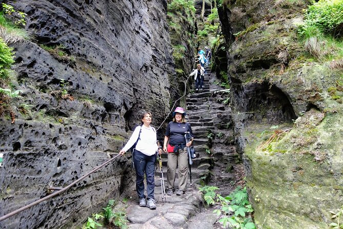 Bohemian & Saxon Switzerland Nature Escape from Prague - Neurathen Fortress ruins and sandstone towers: more views with less rush