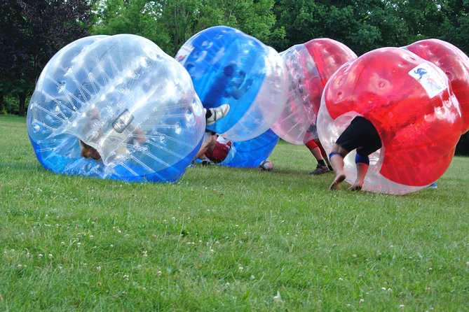 Bubble football - Changing room, sportswear, and a sensible warm-up