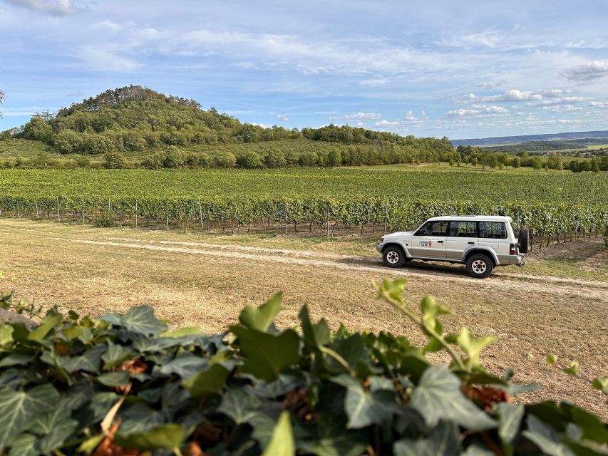 Czech Vineyards and Wine Tasting 4WD Tour with Lunch - Lunch in a cozy countryside restaurant with 5 castles in the background