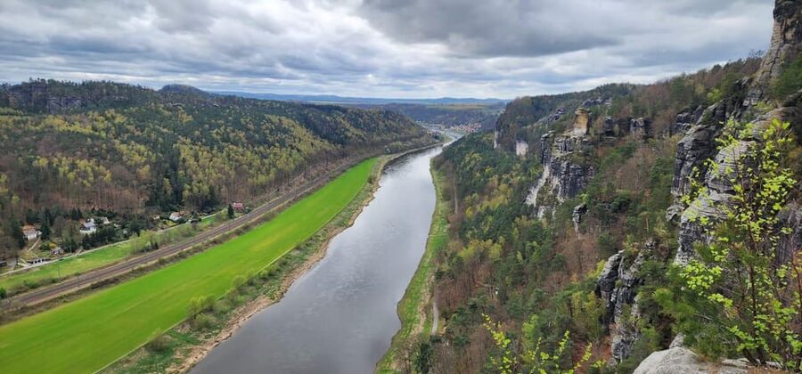 Day trip from Prague to Bohemian and Saxon Switzerland - Falcon’s Nest Views That Put the Gate Into Context