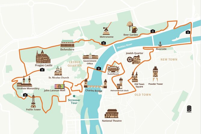 E-BIKE TOUR: 10 Must-See Landmarks & Viewpoints in Prague 1-8per. - Gothic government buildings to Letná: views that feel like earned rewards