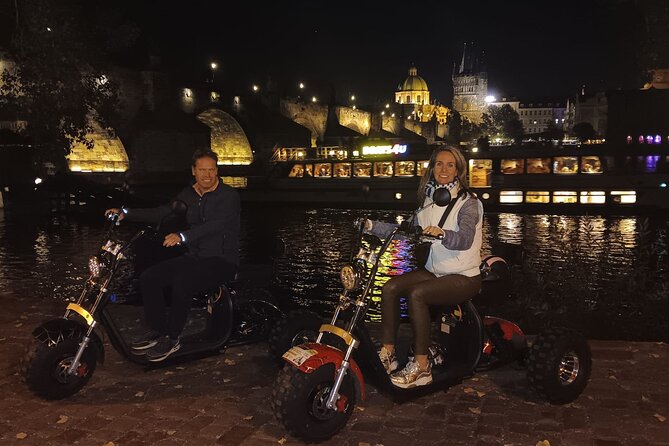 Electric Trike Night Tour in Prague - Live Guided - Strahovsky Kláster and the Lennon Wall: monasteries and expression