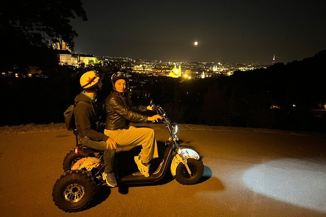 Electric Trike Night Tour in Prague - Live Guided - Charles Bridge by trike and the riverfront feel
