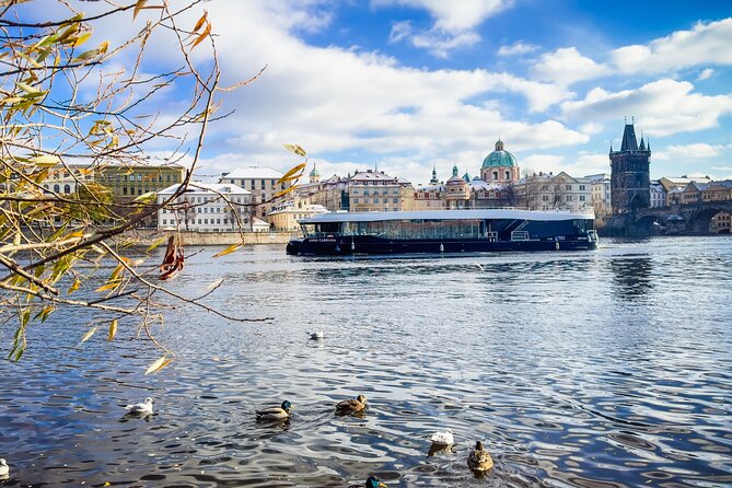 Evening Eco Cruise With a Glass of Prosecco in Bohemia - The boat setup: upper deck views and indoor comfort when the weather changes