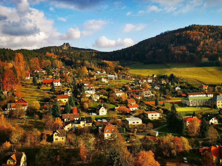From Prague: Bohemian Paradise - Full-Day Hiking Trip - Malá Skála viewpoint: the Jizera River moment