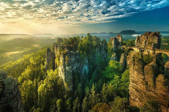 From Prague: Bohemian & Saxon Switzerland Small-Group Hike - Bastei Bridge: your first big view over the Elbe Canyon