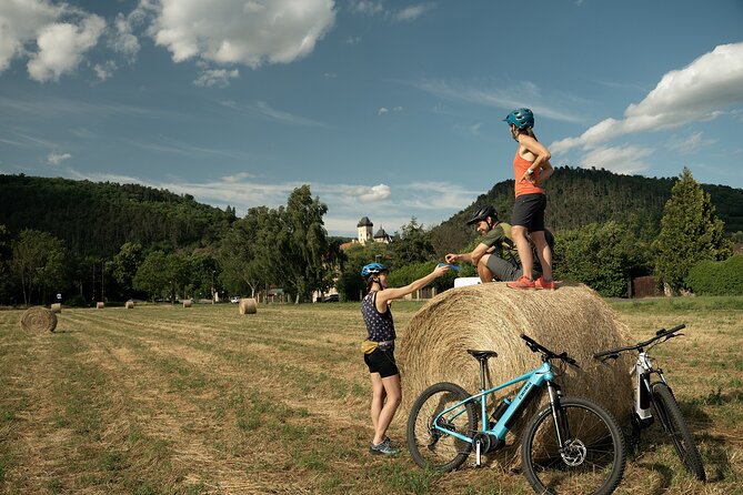 From Prague Mountain Biking Full Day Trip to The Karlstejn Castle - Two ways to finish: train return with your bike, or more trails along the Berounka