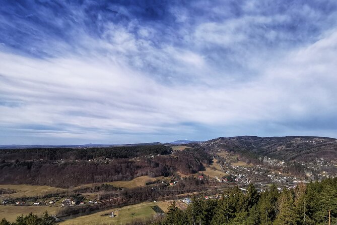 Full-Day Hiking in Bohemian Paradise Malá Skála near Prague - Skalní vyhlídka Pantheon: the ridge, the river, and the rock views
