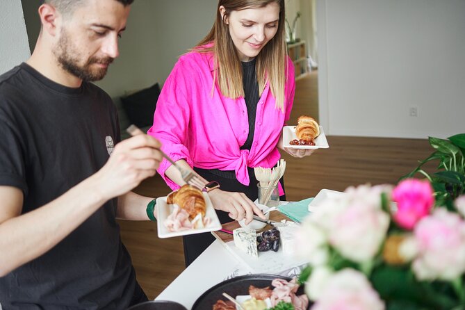 Gourmet Brunch with Chef: Unlimited Drinks & Stunning River Views - The flow of the meal: grazing table, baked eggs, salmon, then fruit and greens