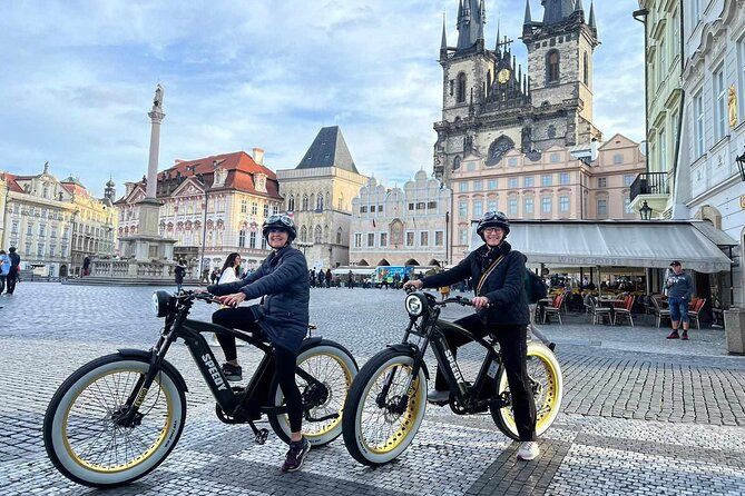 Grand City Tour of Prague on Retro Styled E-Bike - First You Get Oriented: Disclaimer, Helmets, and a Real Bike Start