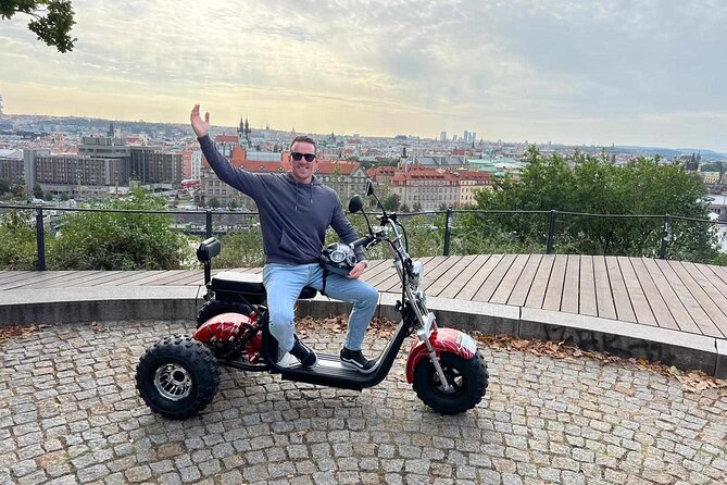 Grand City Tour on E-Trike in Prague - Charles Bridge, Lennon Wall, and the long view of Prague