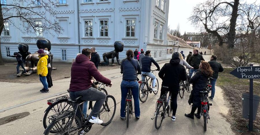 Hidden Prague Bike Tour - Vyšehrad Cathedral, the official national cemetery, and famous Czech names