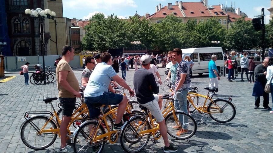 Hidden Prague Bike Tour - Naplavka return ride: a lively quay with lots to watch