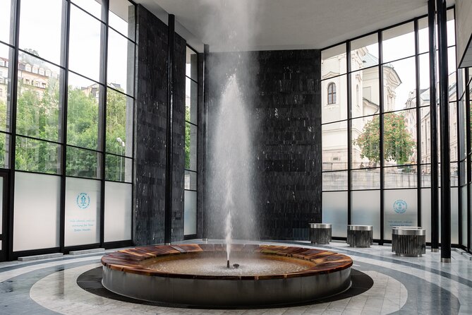 Karlovy Vary All-Inclusive from Prague: Springs, Views & Culture - Afternoon decision time: Saunia spa or Becherovka and Moser culture