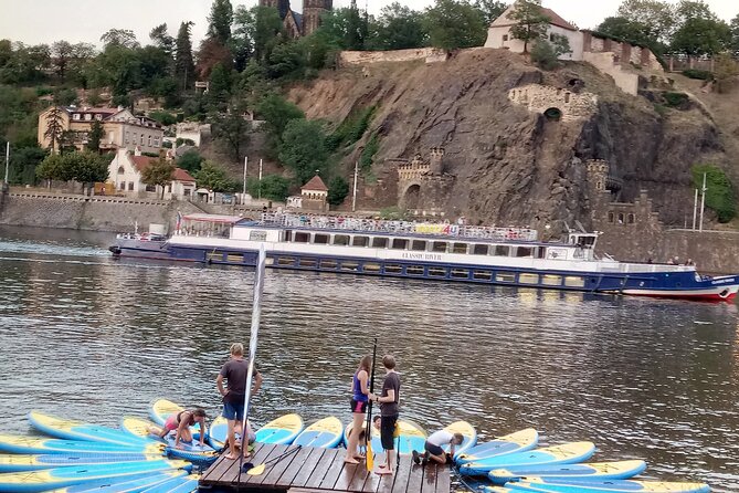 Paddleboard Rental in Prague City Centre - Optional extras: Vysehrad to and fro contest and a 7-metre jump option