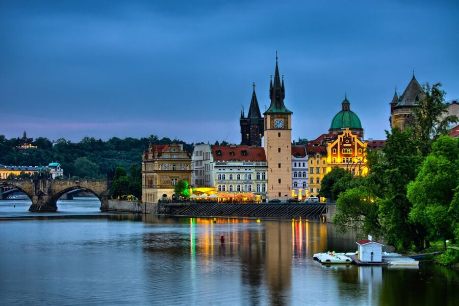Panoramic Views of Prague Evening Walking Tour - Charles Bridge at Night: The View of Prague Castle You Came For