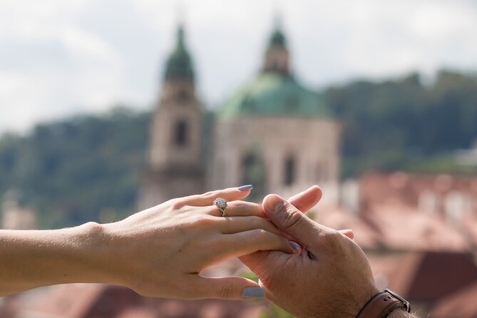 Photo Shoot for couple in Prague - Meet Julia Kazakova at Křižovnické náměstí, then keep it easy