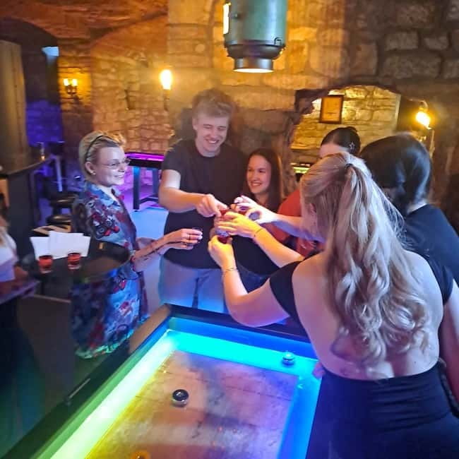 Ping pong or shuffleboard for up to 6 players - UV ping pong and shuffleboard: small-group fun that moves fast