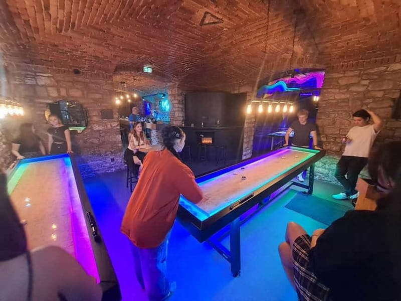 Ping pong or shuffleboard for up to 6 players - Getting to Crew Bar Prague, right where you want to be