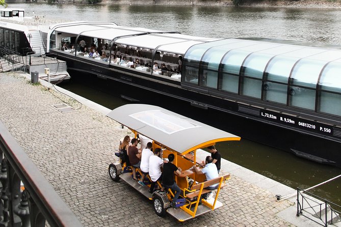 Prague: 1,5- Hour Beer Bike with Unlimited Czech Beer - A Party Bike That Turns Sightseeing Into Motion