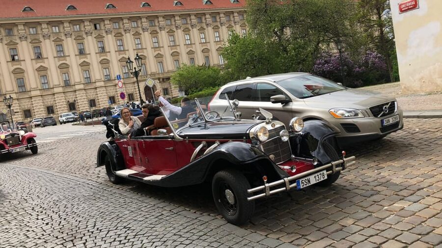 Prague: 120min Private Tour in Vintage Car, up to 6people! - Estates Theatre to Old Town Square, Mozart to the clocks