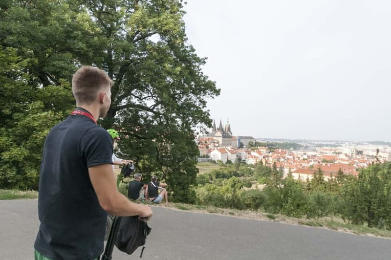 Prague: 2-Hour Segway Tour with Hotel Pickup - Entering Strahov Stadium, the unusual starting line for Prague views