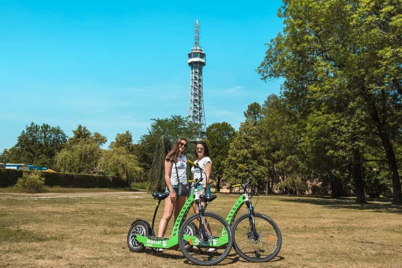 Prague: 3-Hour E-Scooter Tour in German - Strahov Monastery, Petrin Tower, and Kampa Island in one ride