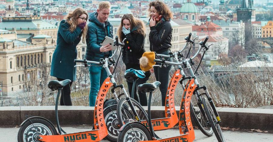 Prague: 3-Hour Fat Tire E-Scooter Tour - John Lennon Wall, Charles Bridge, and Kampa Island angles