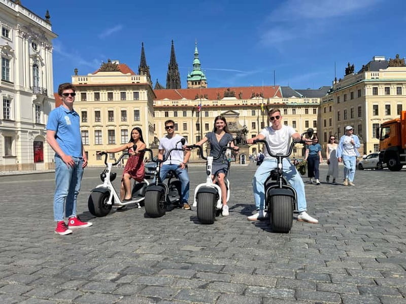 Prague: 3-Hour Fat Tire E-Scooter Tour - Getting on the SCROOSER: safety first, then fun
