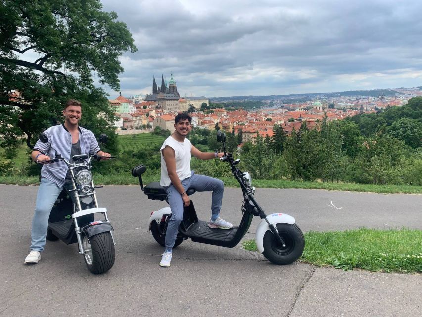 Prague 3 Hours Grand Fat-tire E-scooter Tour - Prague Castle and the viewpoint finale