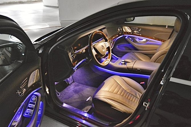 Prague airport luxury transfer by a Mercedes Benz S class - Meet and greet inside Prague airport arrivals, EXIT/ENTRANCE D