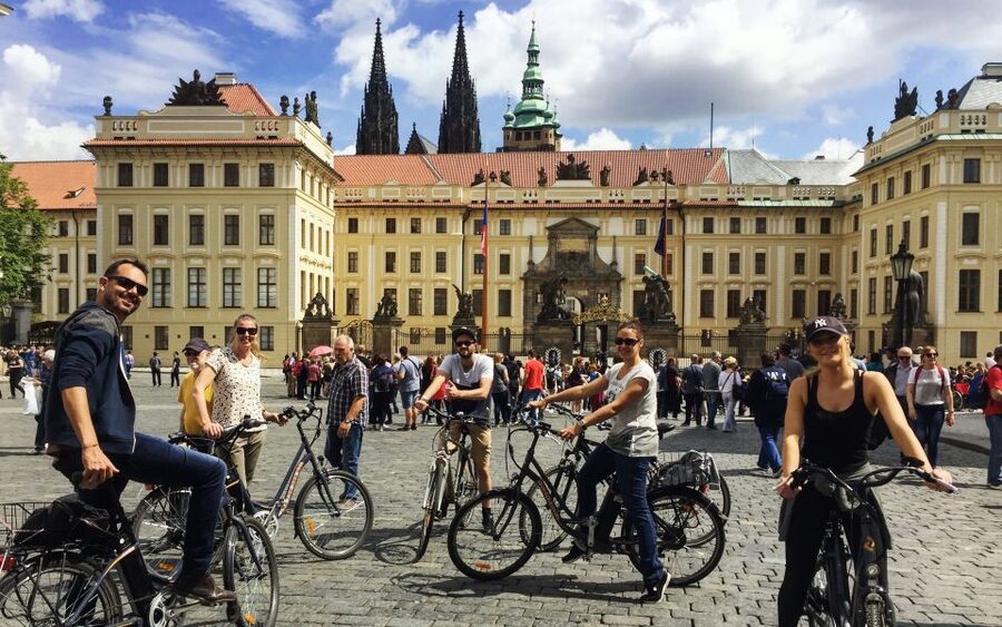 Prague "ALL-IN-ONE" City E-Bike Tour - Old Town Square, plus the value of returning with energy