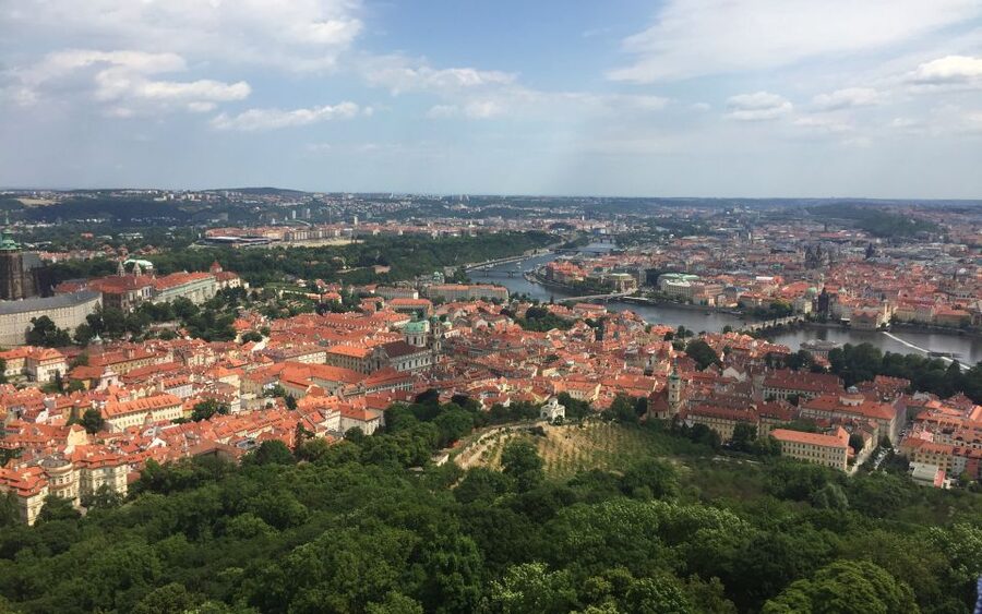 Prague "ALL-IN-ONE" City E-Bike Tour - Vltava River and Metronome viewpoints, the best way to see Prague’s layout
