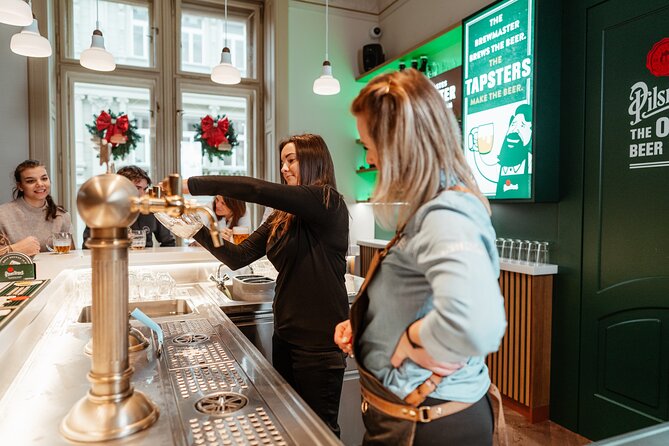 Prague Beer Pouring Class at Pilsner Urquell - The Pouring Techniques You’ll Actually Use Back Home