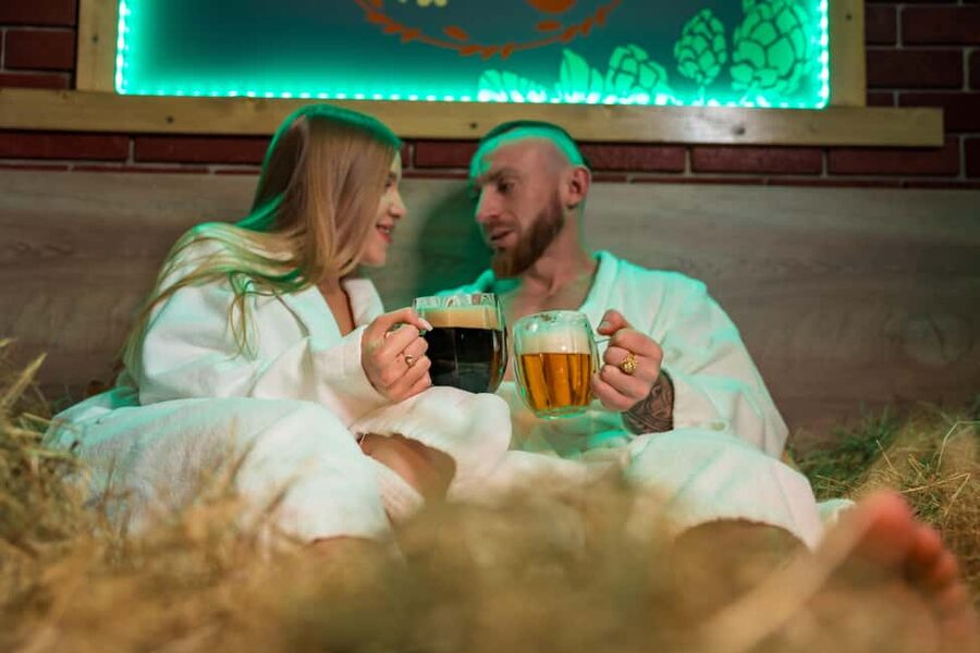 Prague: Beer Spa Experience with Unlimited Beer and Sauna - Sauna, shower, then the beer jacuzzi: the core circuit