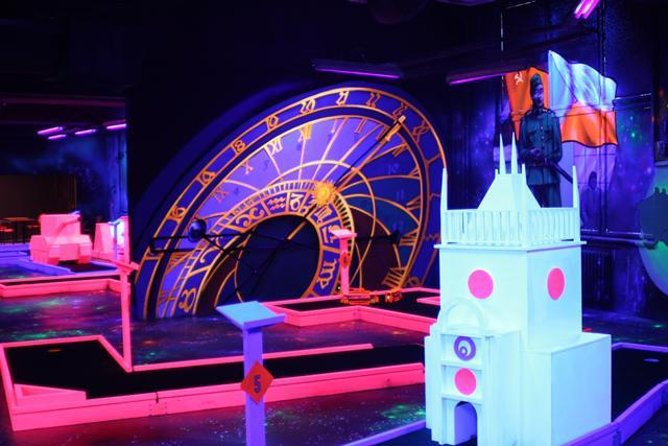 Prague Black Light Mini Golf Admission Ticket - Prague Black Light Mini Golf, A Fun Break From Walking All Day