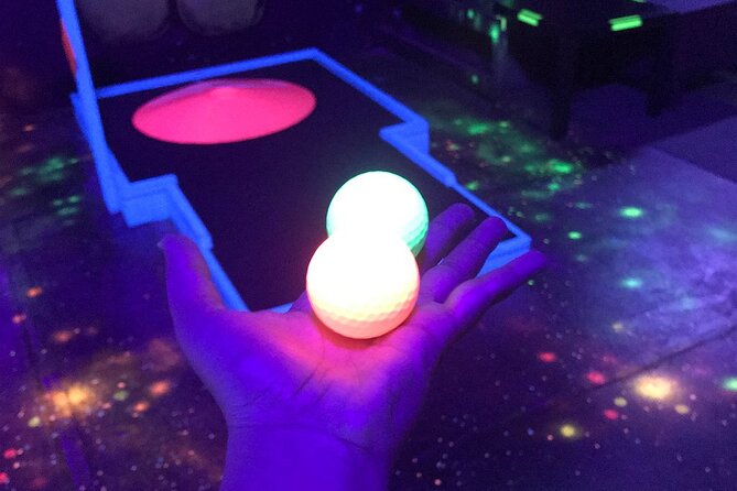 Prague Black Light Mini Golf Admission Ticket - The Main Event, 18 Holes of Black Light Mini Golf
