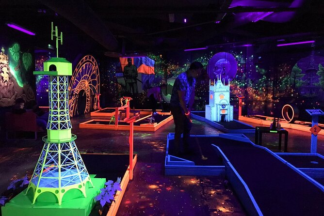 Prague Black Light Mini Golf Admission Ticket - Included Extra Games, Why Your Ticket Is More Than One Round