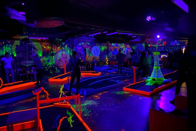 Prague Black Light Mini Golf Admission Ticket - Finding Prague Golf & Games Near Old Town Square