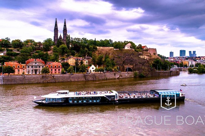 Prague Boats 2-hour Lunch Cruise - The Route: Deck Views From Charles Bridge to Vyšehrad