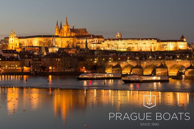 Prague Boats 3-hours Crystal Dinner Cruise - A 7 pm Prague River Dinner Cruise With Glass Roof Views