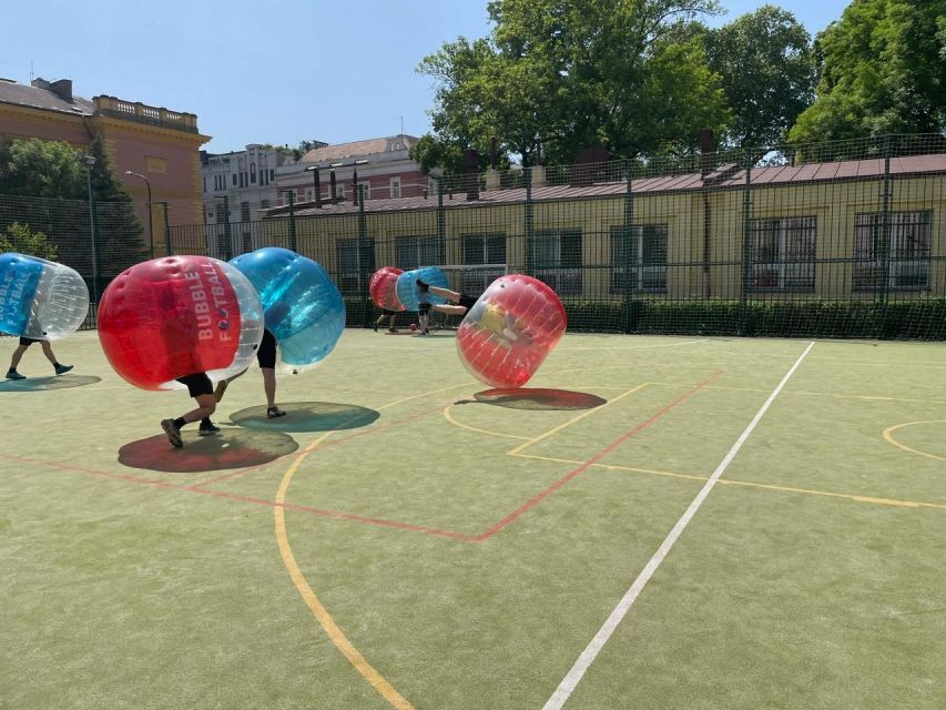 Prague: Bubbles football in city centre of Prague - Bubbles Football in Prague: why the city-centre pitch is the real draw