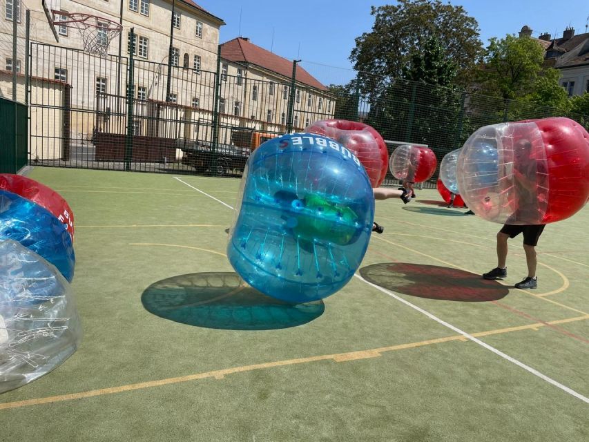 Prague: Bubbles football in city centre of Prague - Price and value: $39 per person for an hour of controlled chaos