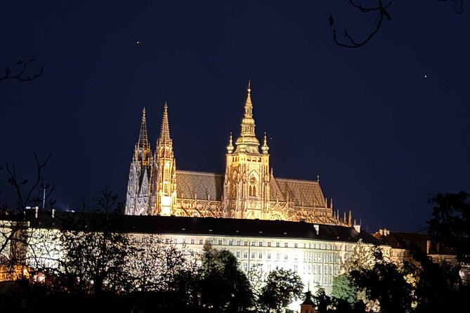 Prague by Night A Scenic Walk from Petrin Hill to Old Town - The downhill stroll on Petřín Hill is where the photos really pay off