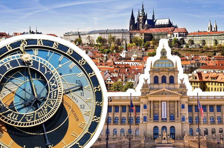 Prague: Castle, National Museum & Town Hall Tickets & Audio - Smartphone audio guide tips: headphones, internet, and battery planning