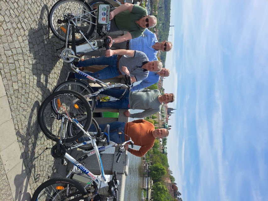 Prague City Bike guided tour - A Czech beer stop at an outdoor beer hall