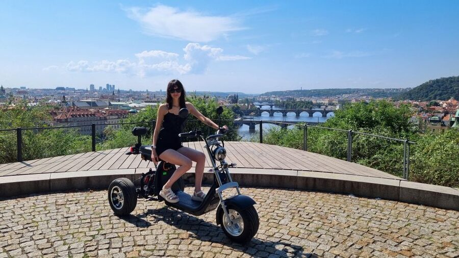 Prague: City Highlights Guided Electric Trike Tour - Meeting by the Japanese Embassy, then helmets on